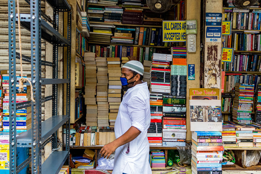 Book stall selling second hand novels