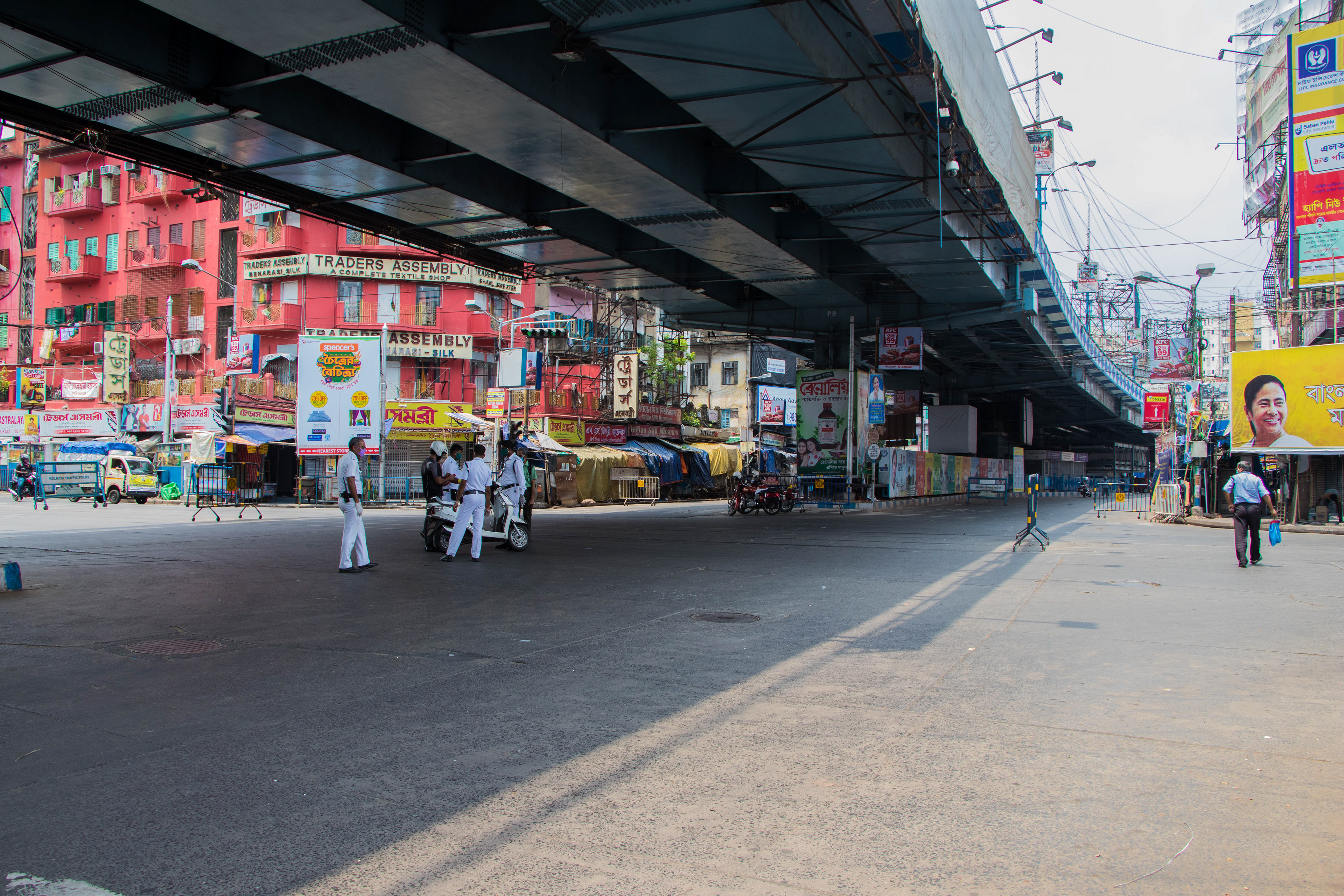A view of the flyover under which Sabita resides with her family