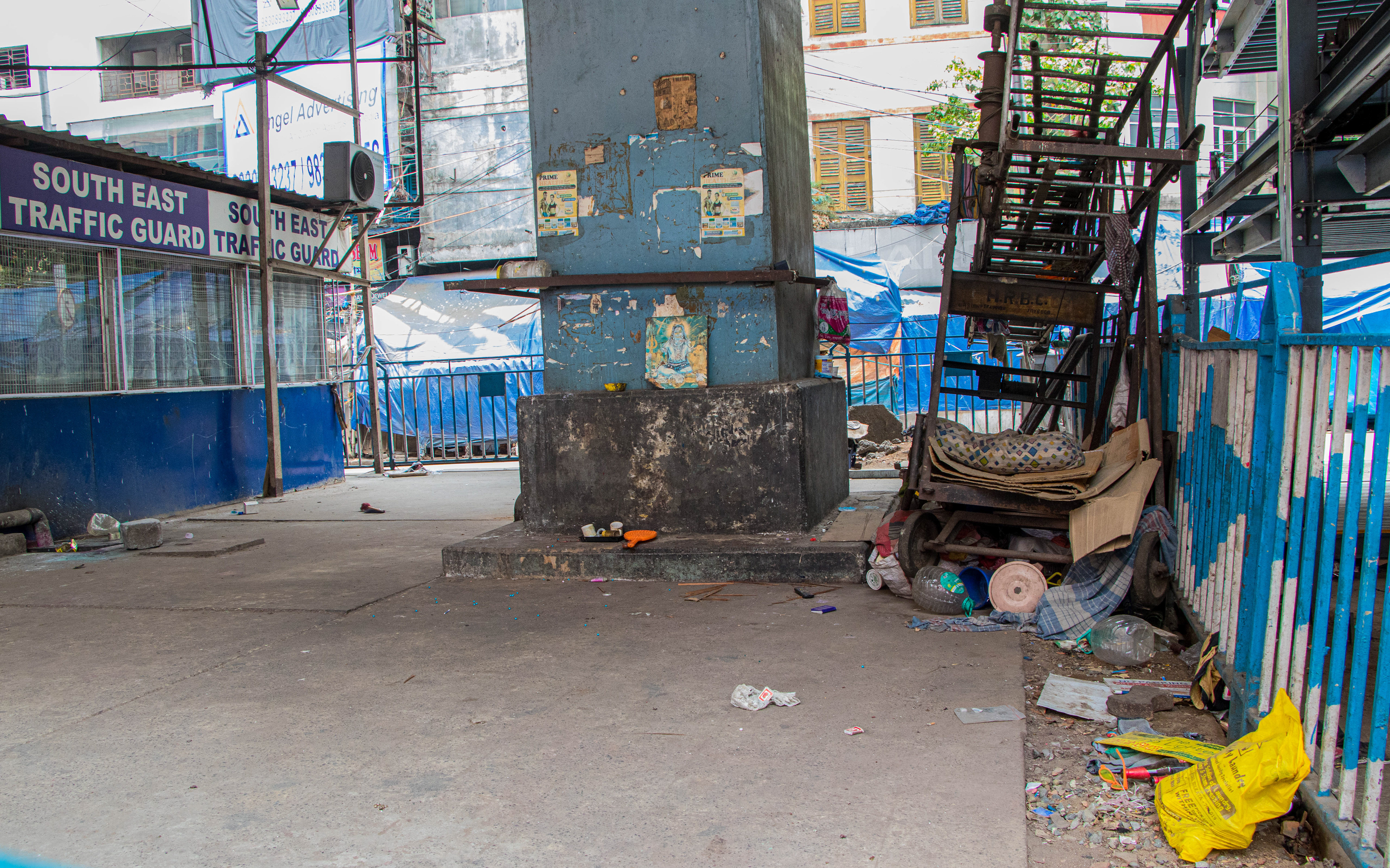 The space under the flyover under which Sabita resides