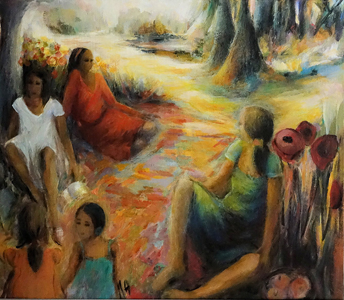 - VENDU - MATHOUILLET ANDRÉE . 55x46 . 225€