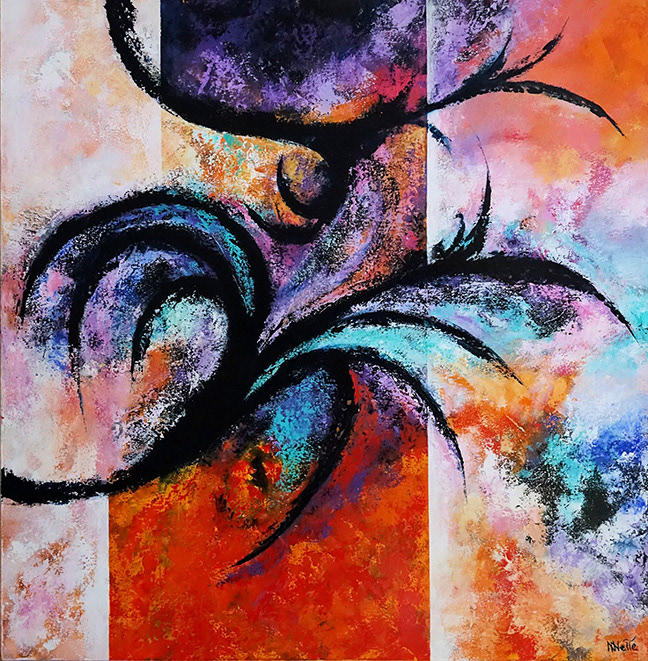 - VENDU - NETTE NADINE . 100x100 . 225€