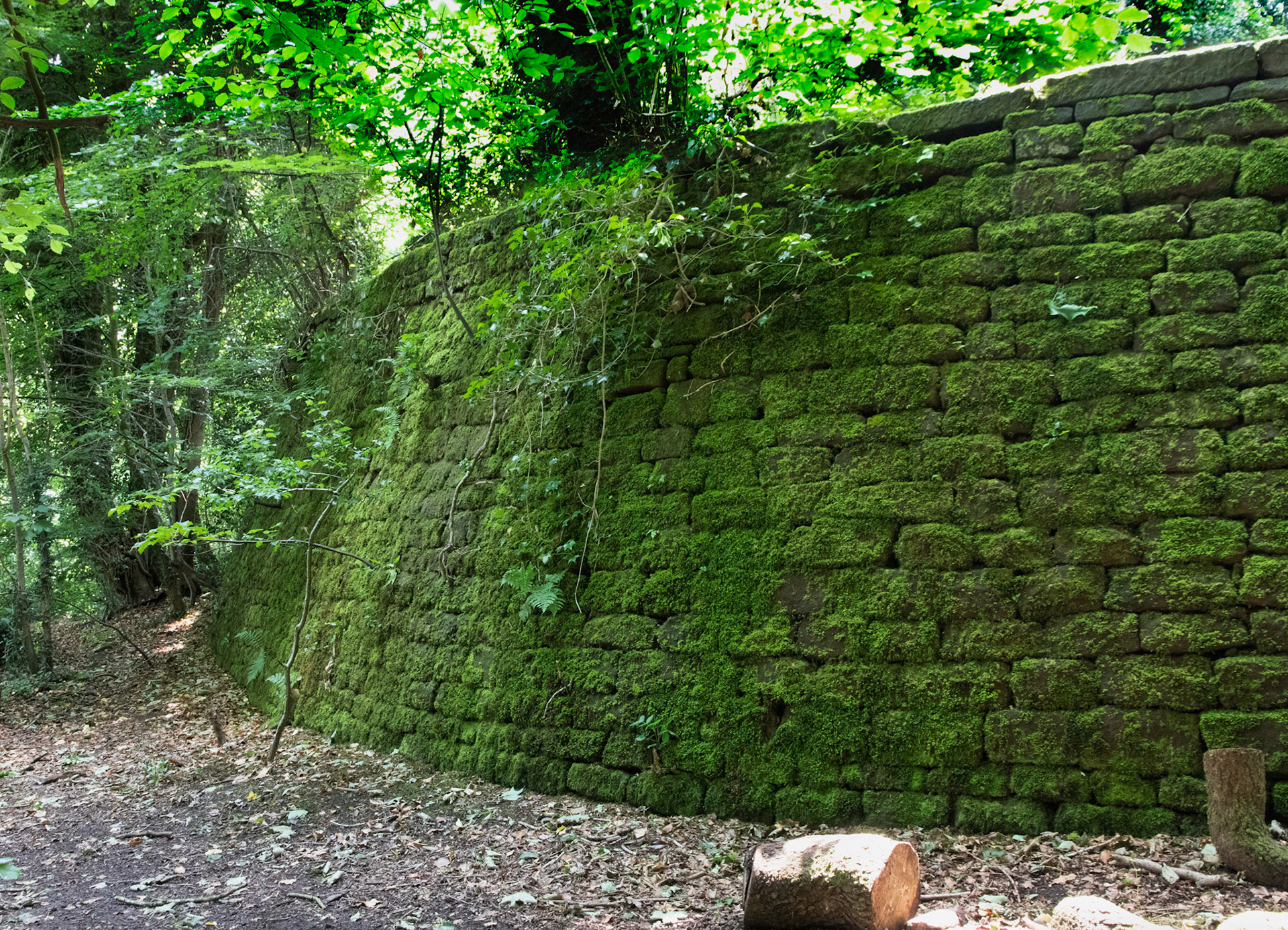 Part of the Pleasure Garden's wall