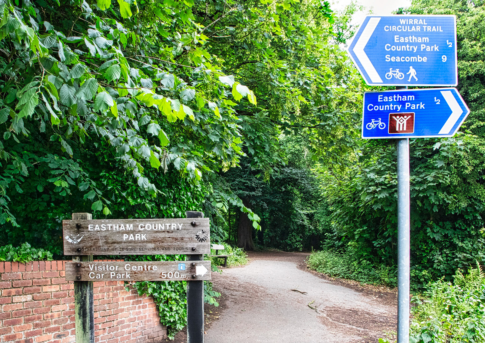 Entrance to Eastham Woods