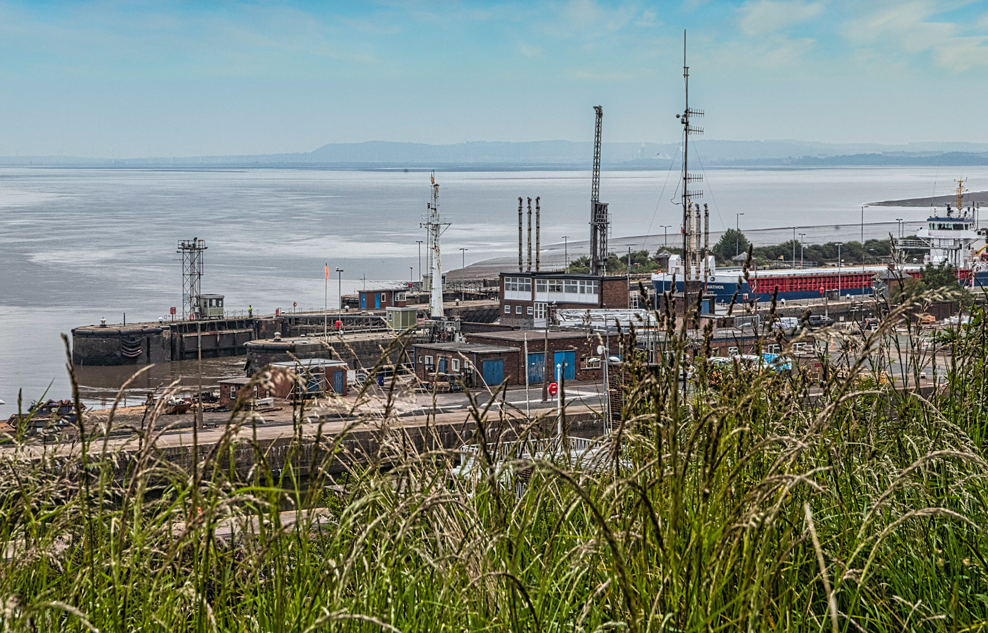 Entrance to Ship Canal &amp; QE 2 Dock