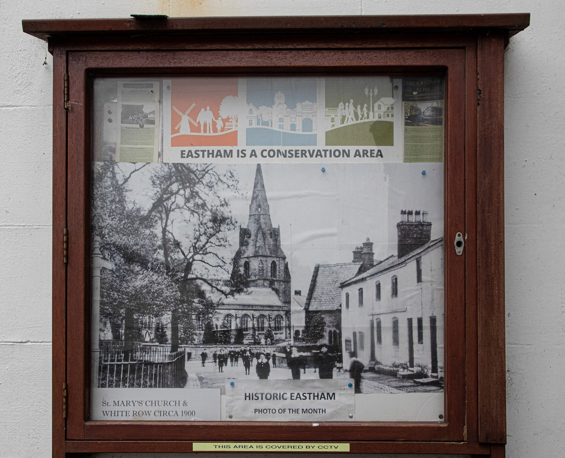 EVPA Notice Board outside shop