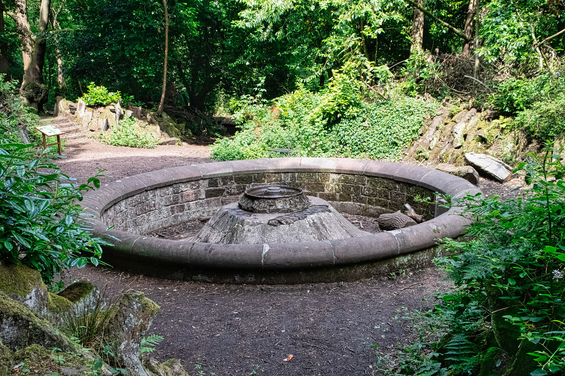 One of the old fountains