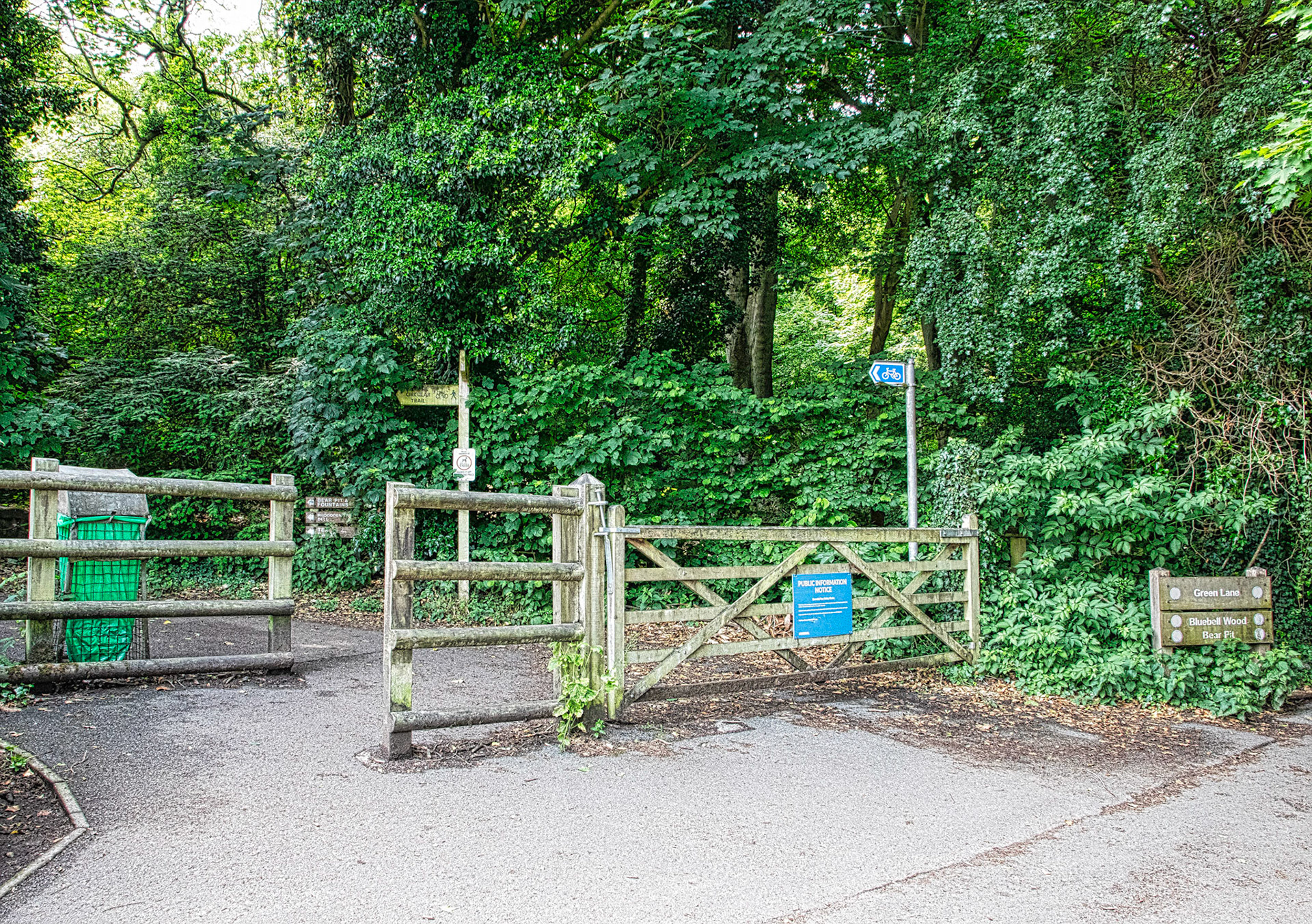 Entrance from the main Car Park.