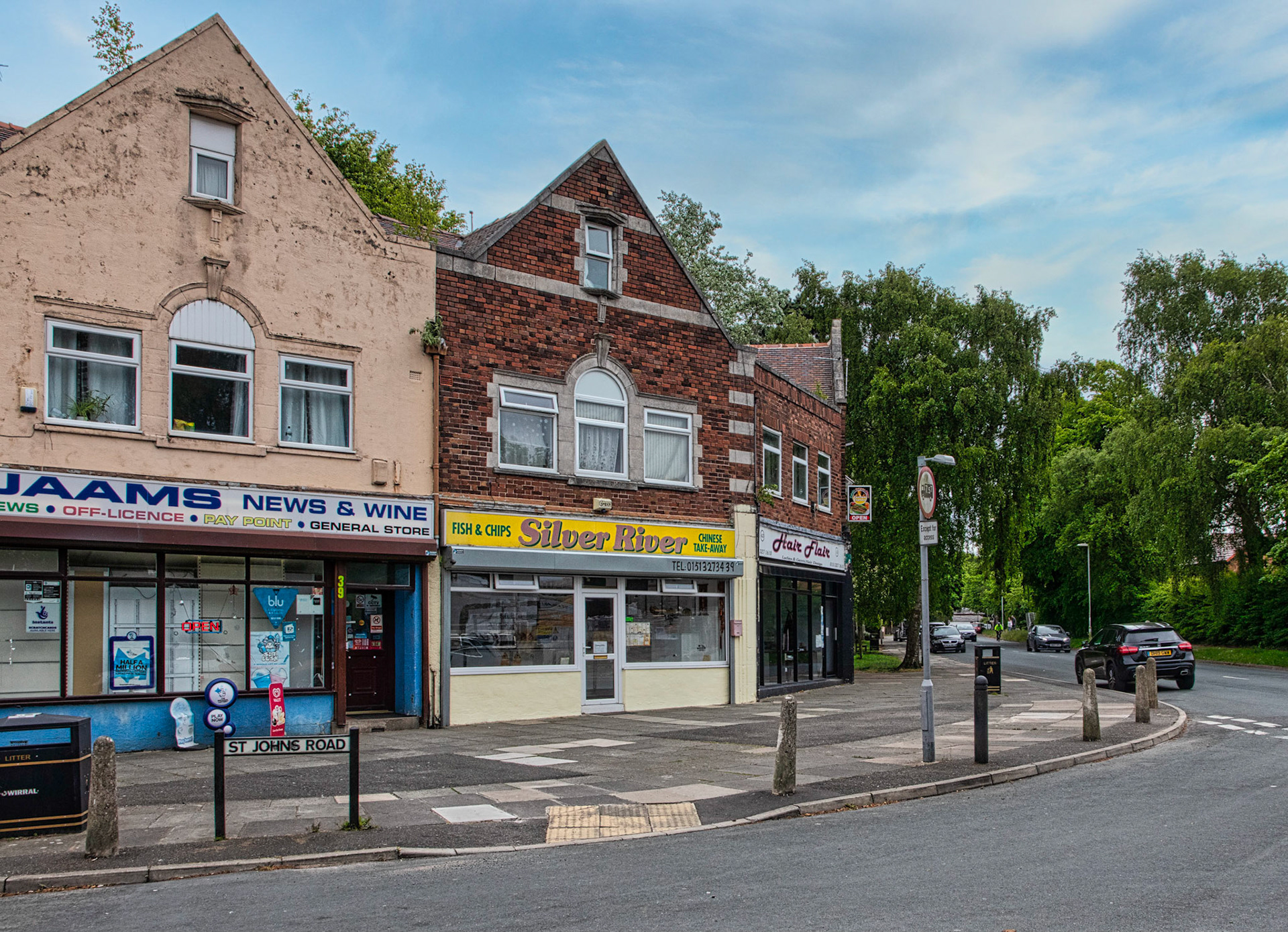 Shops at the top of St John's Rd