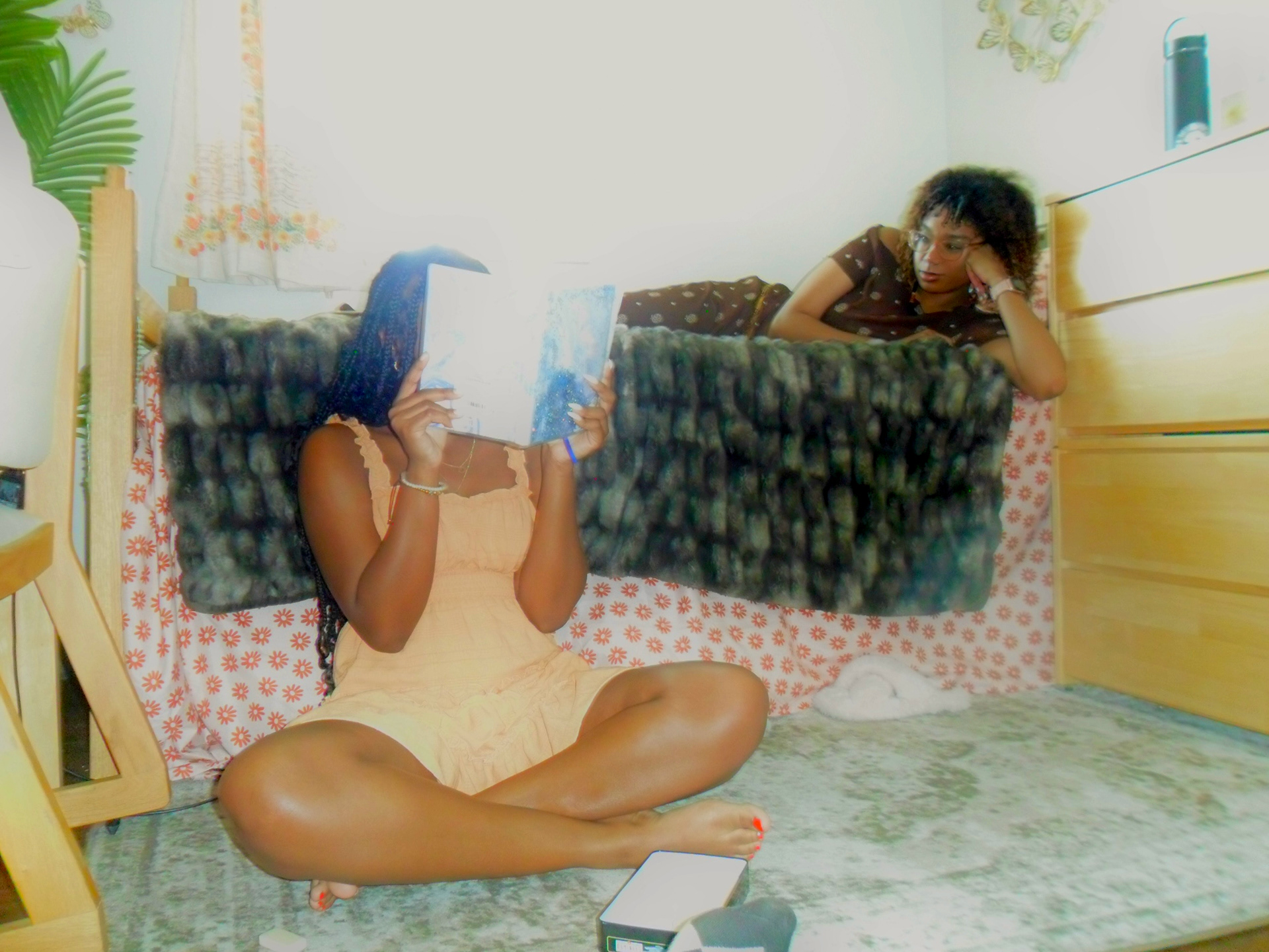 Girls and a Diary. Shot on Samsung PL20