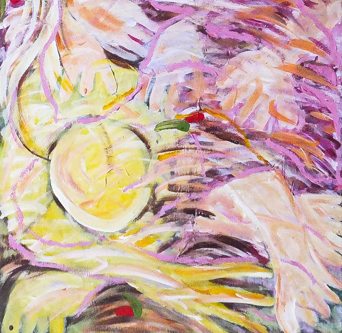 Glowing death. Acrylic on canvas. Damascus, 2015.