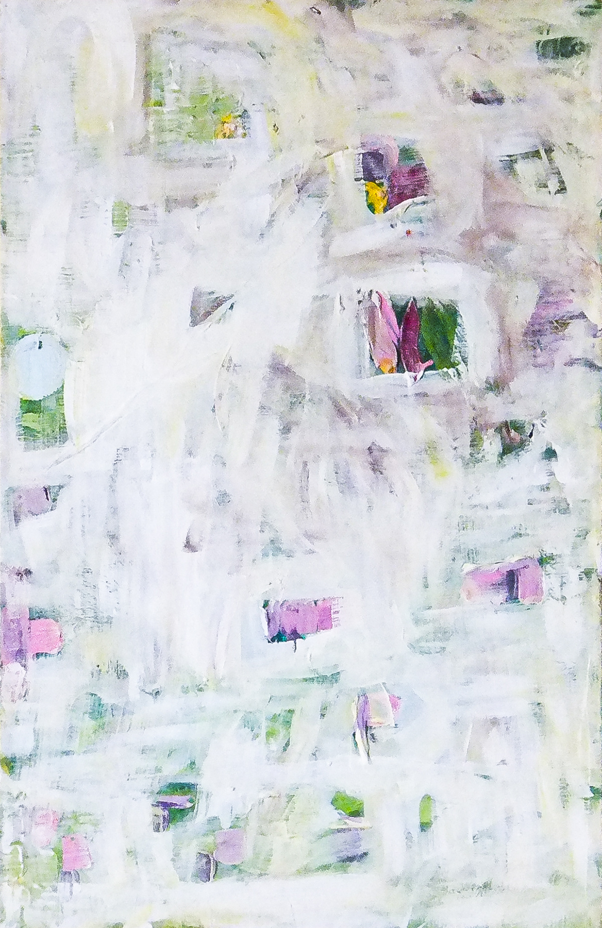 White kiss under the pillow. Acrylic on canvas. Damascus, 2015.