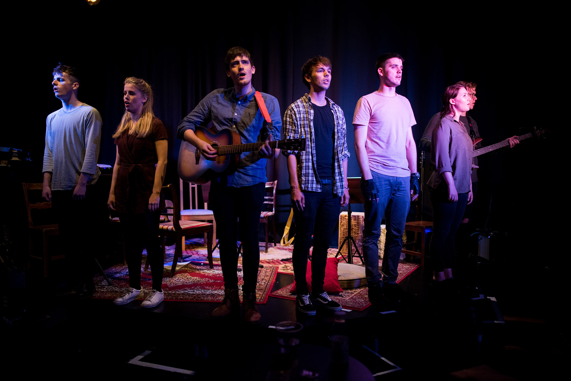 JOE KERRY, GEORGINA ROSE HANSON, DYLAN WYNFORD, ALEX JAMES ELLISON, CHRISTOPHER MILLER, GEMMA HURST AND CONNOR ARNOLD, Photo © Albert Graver