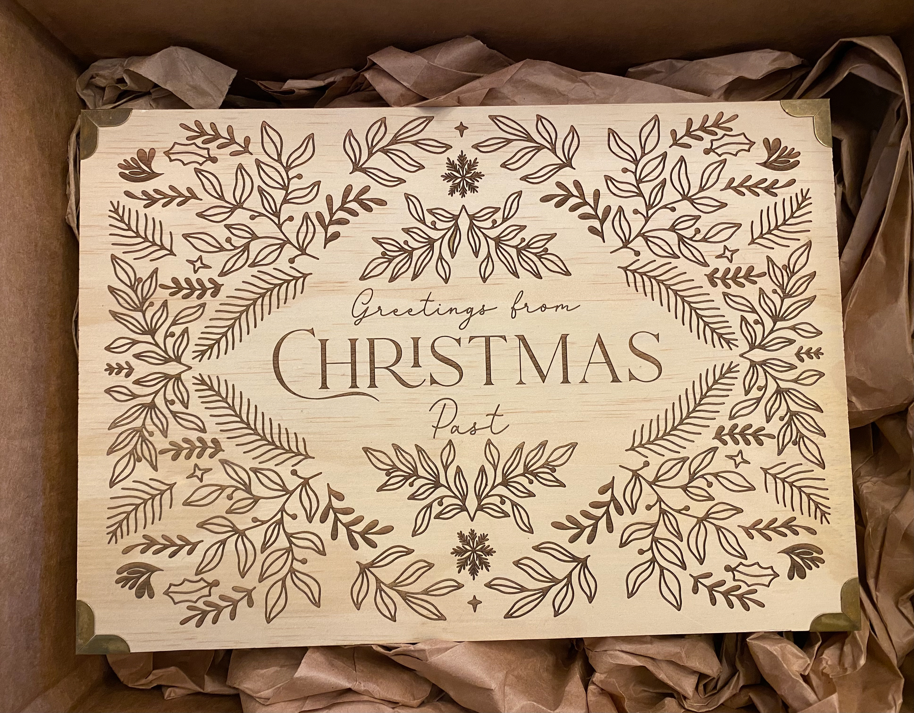 Christmas Card Holder Box