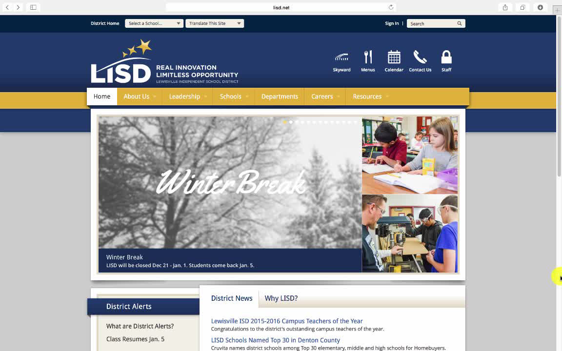Logo in use on LISD website
