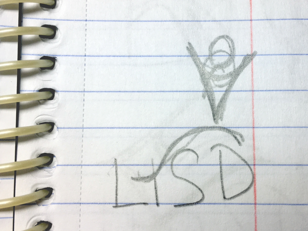 One of many rough idea sketches