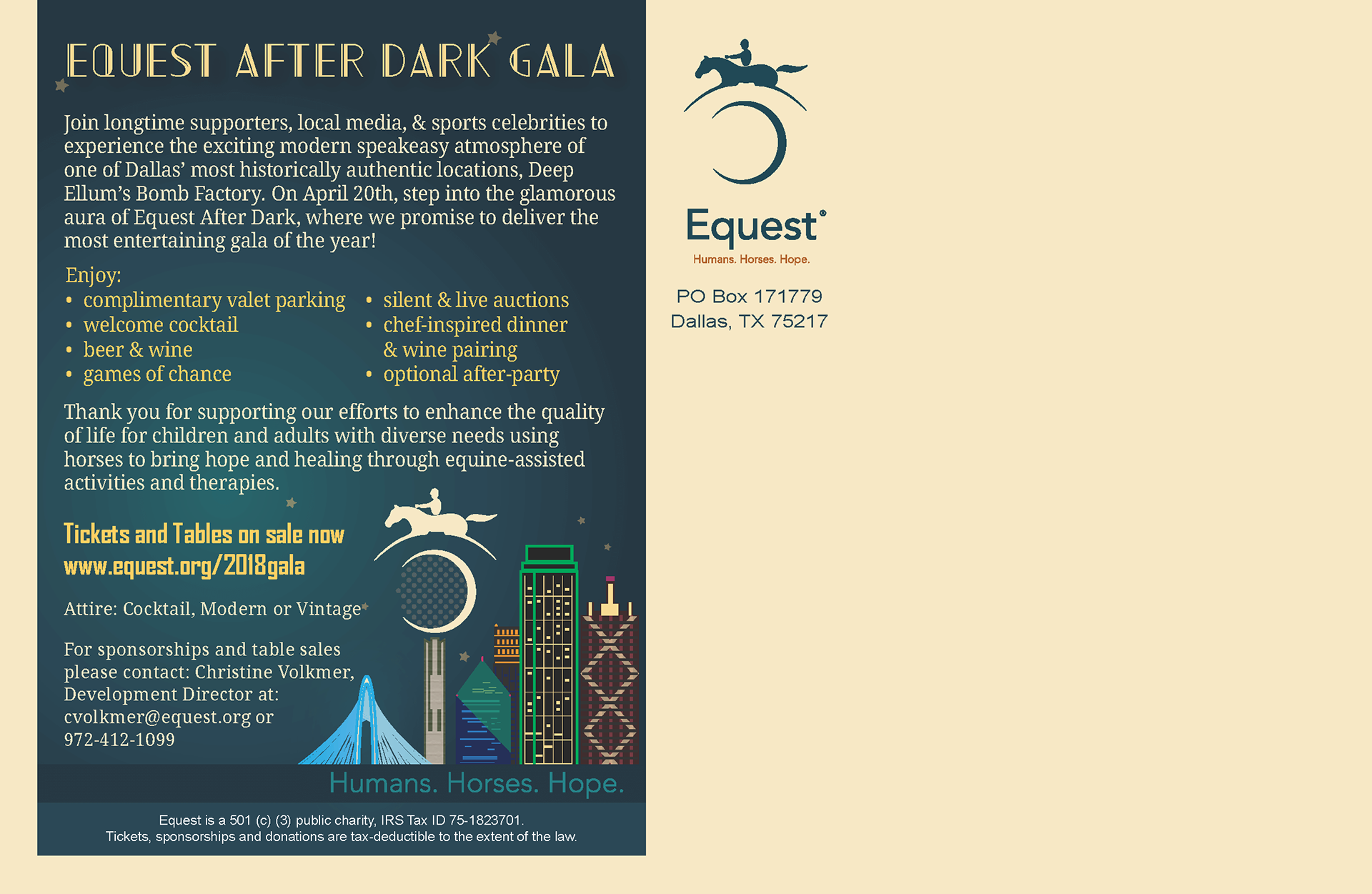 Event Announcement: Equest Gala