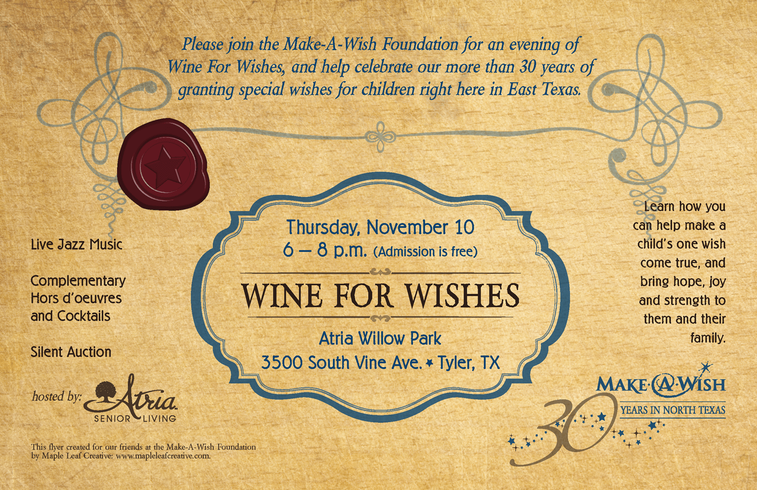 Event Announcement: Make-A-Wish Fundraiser