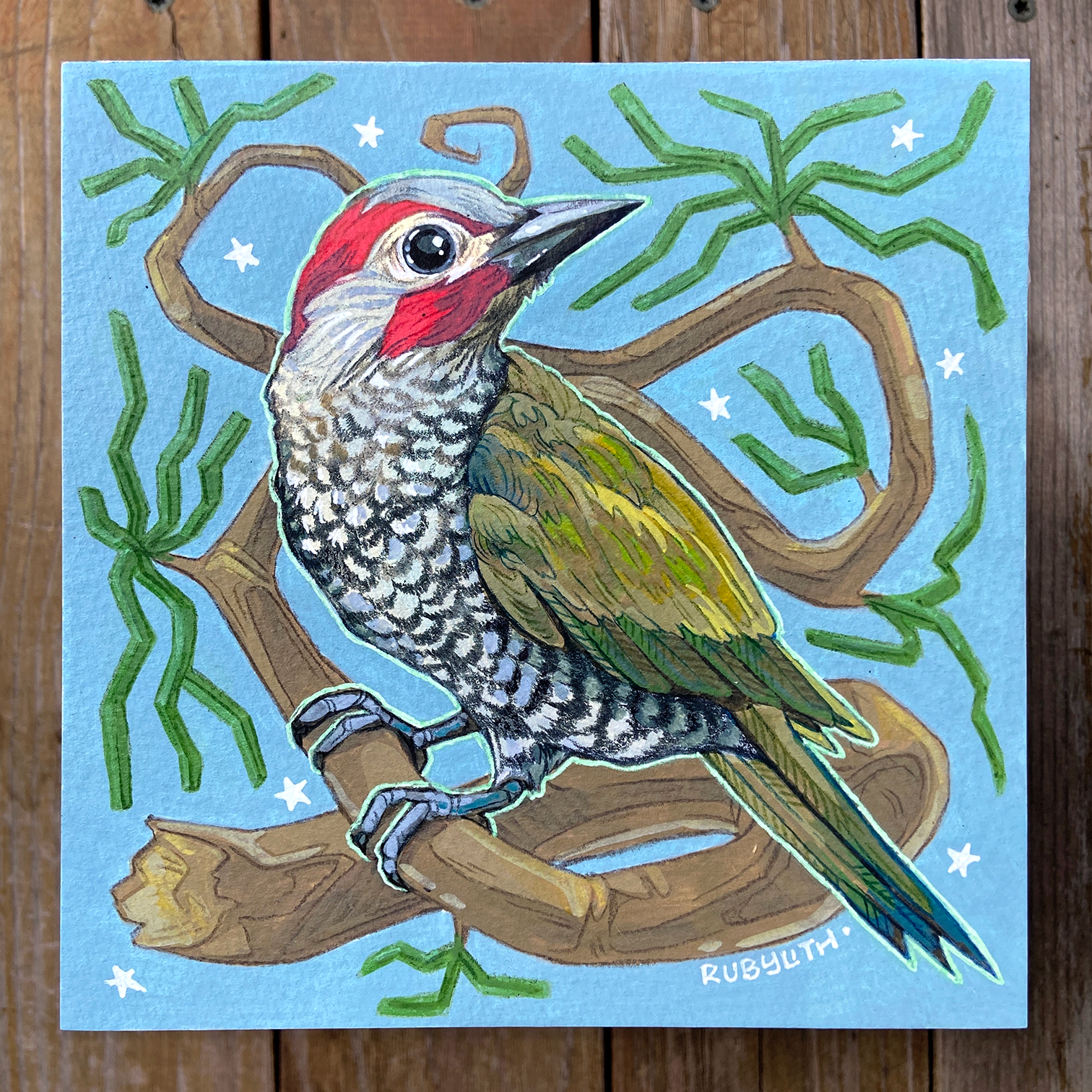 Golden-olive Woodpecker
