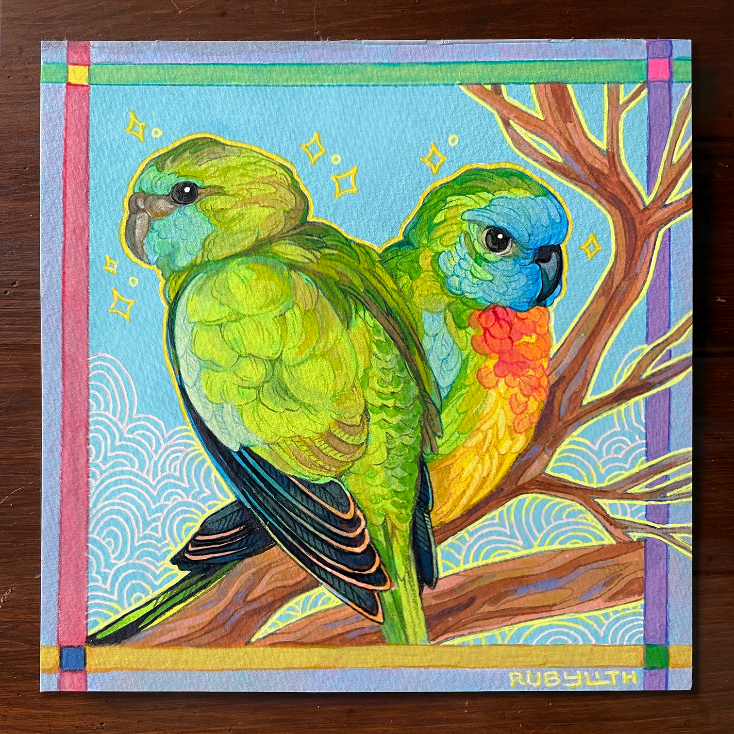 Scarlet-chested Parrot