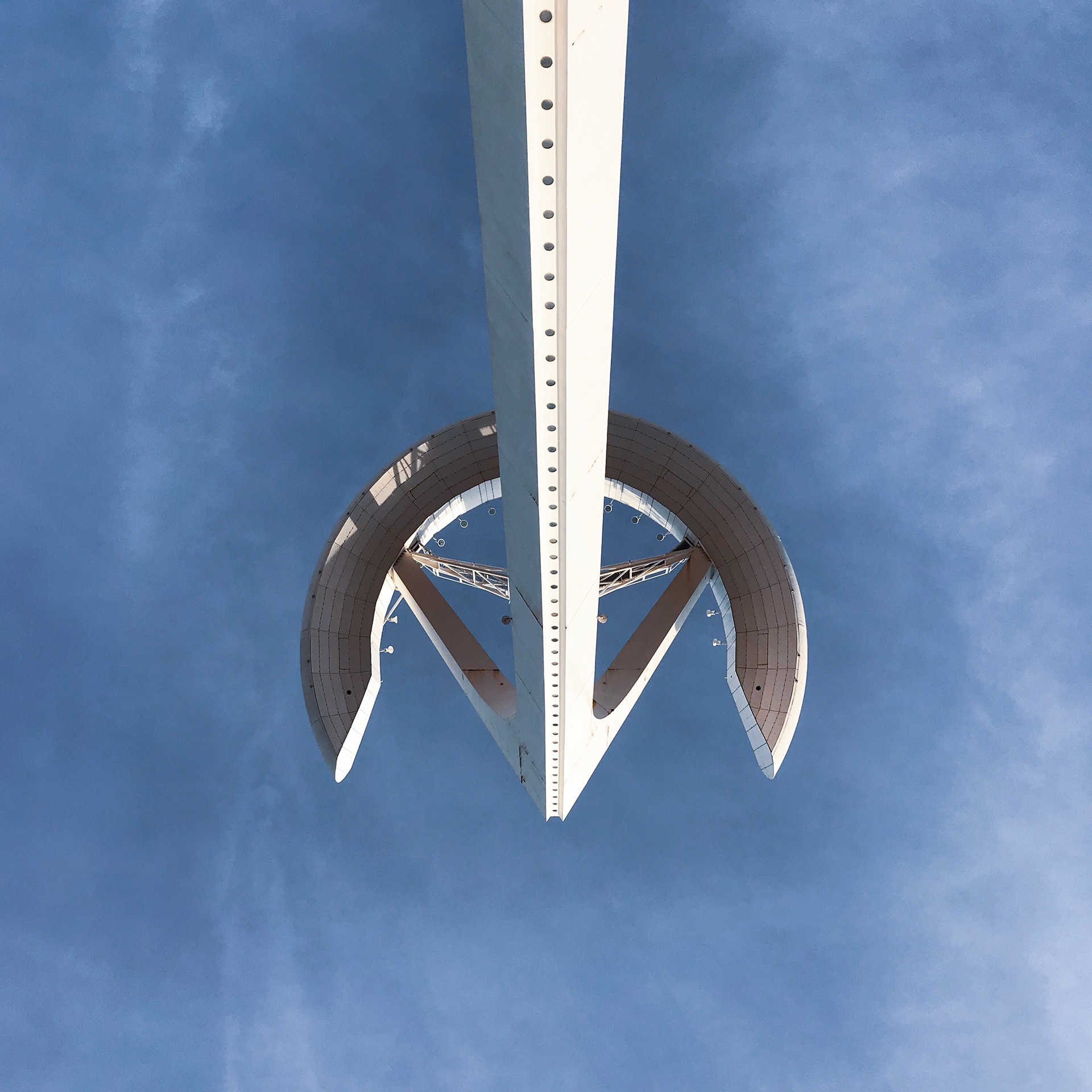 The Montjuïc Communications Tower, Barcelona, Spain.