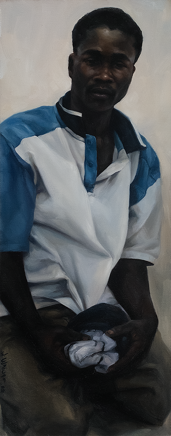 Penitent Man, Oil on Canvas, 30x12  2007