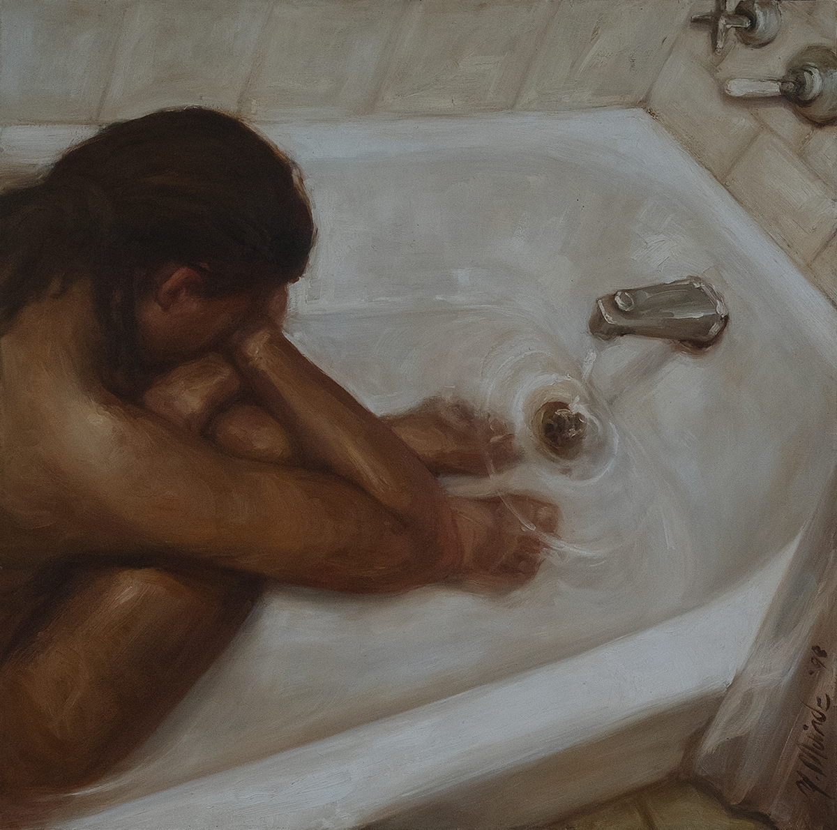 Bitter World, Oil on Canvas, 36x36 1998
