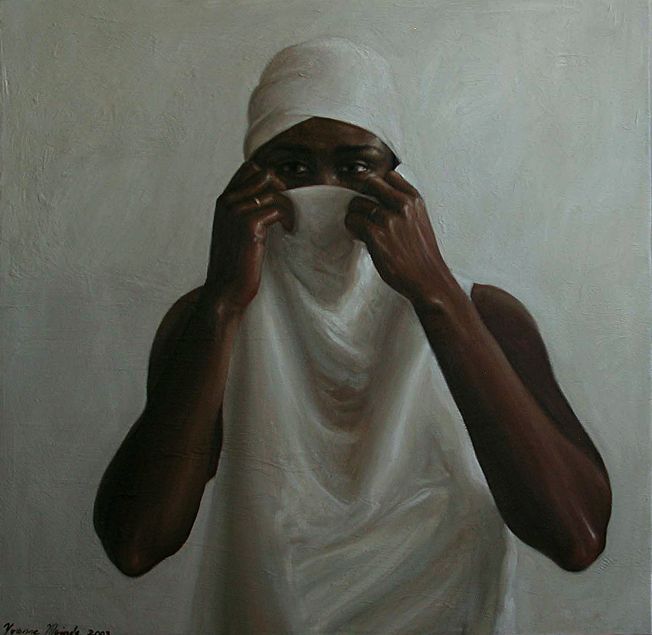 Veiled, Oil on Canvas, 24X 24 2003 SOLD