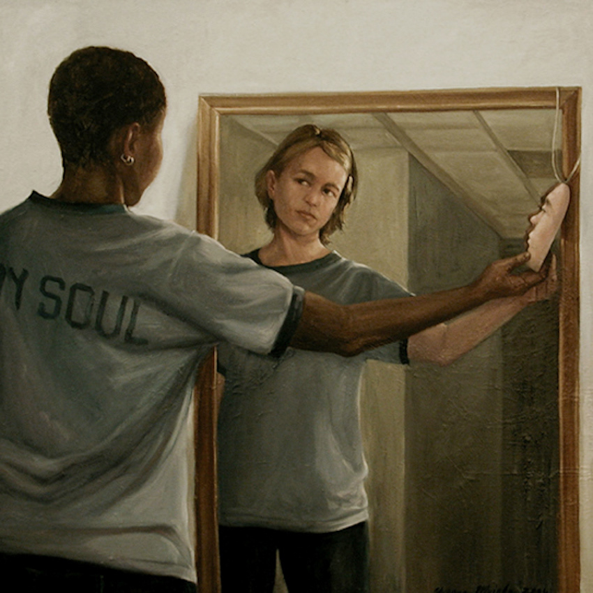 Reaching for a Persception, Oil on Canvas, 36x36 SOLD