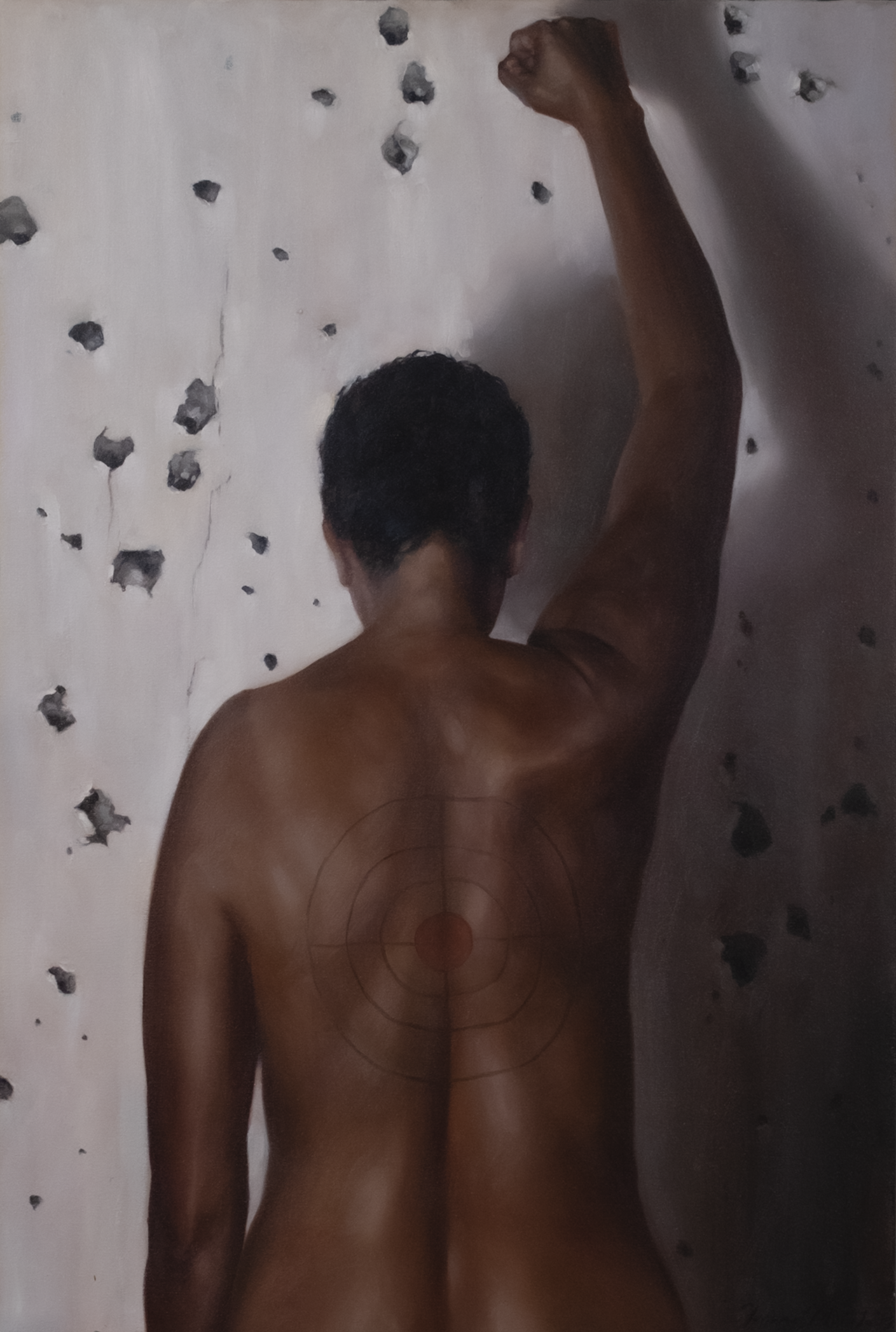 If only we were bullet proof, Oil on Canvas 36” x 24”  2017