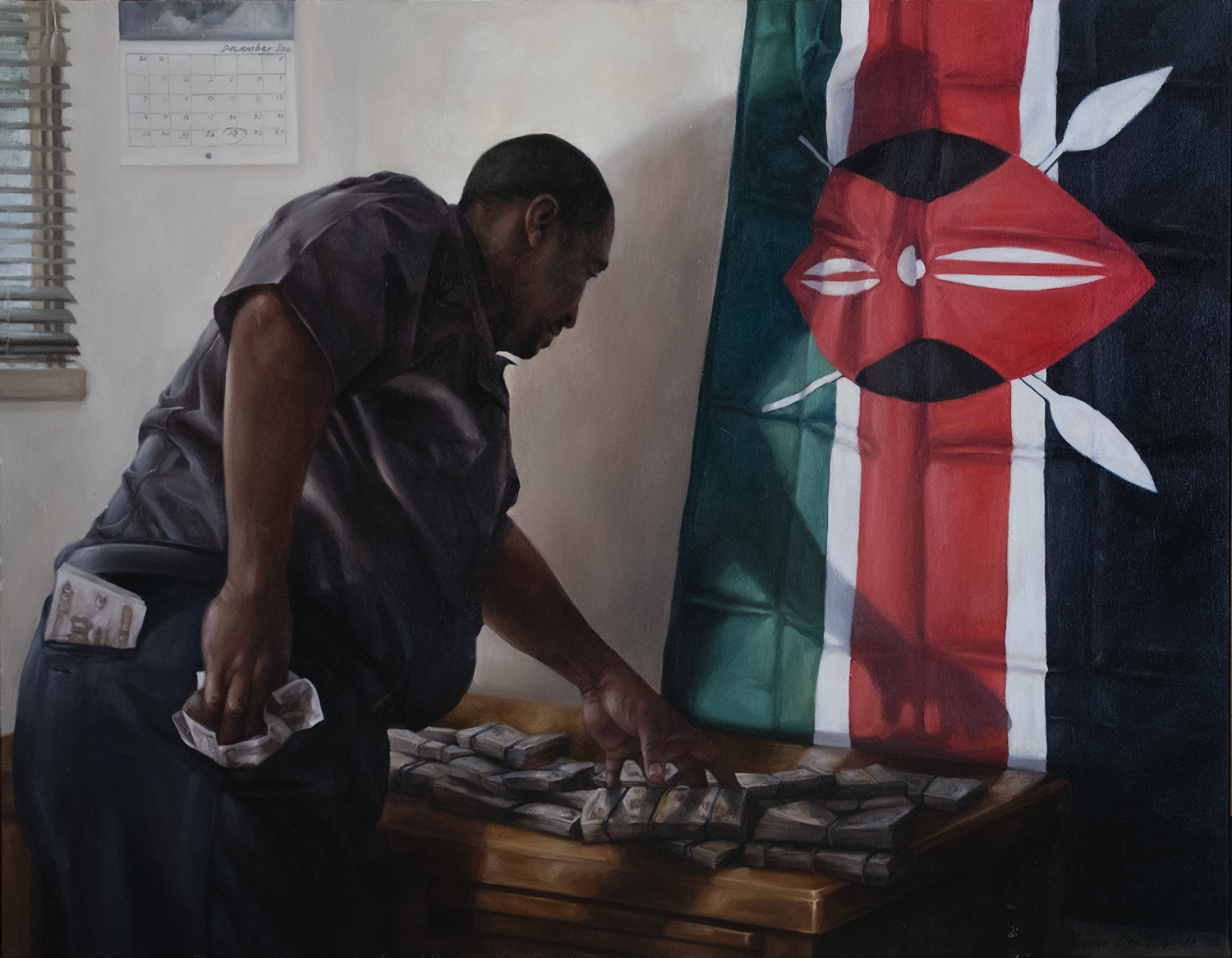 Democracy's Thief, Oil on Canvas. 30x40 2008