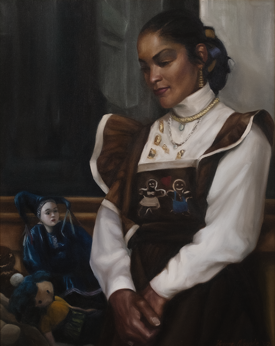 Ms Noel, Oil on Canvas,  30x24 2002