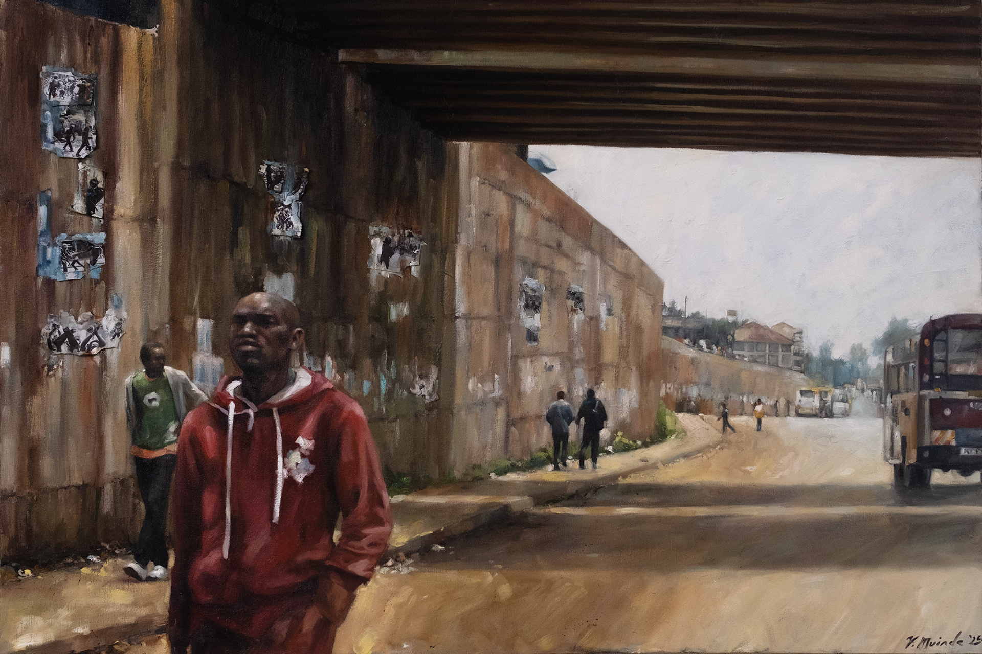 Kangemi, Mixed Media/Oil on Canvas, 36x48  2025