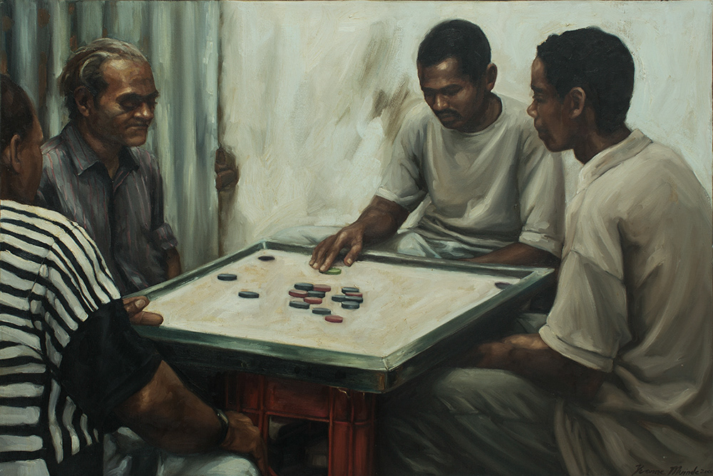 Checkers, Oil on Canvas, 24x30 2003