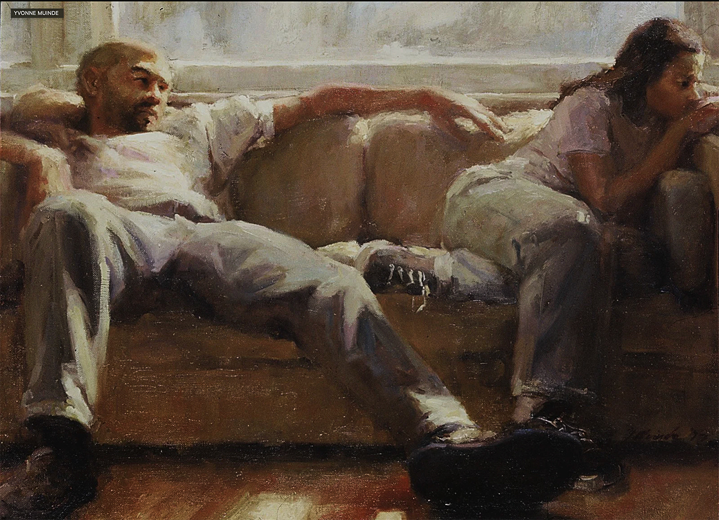 Couch, Oil on Canvas 24x36. 2001 SOLD