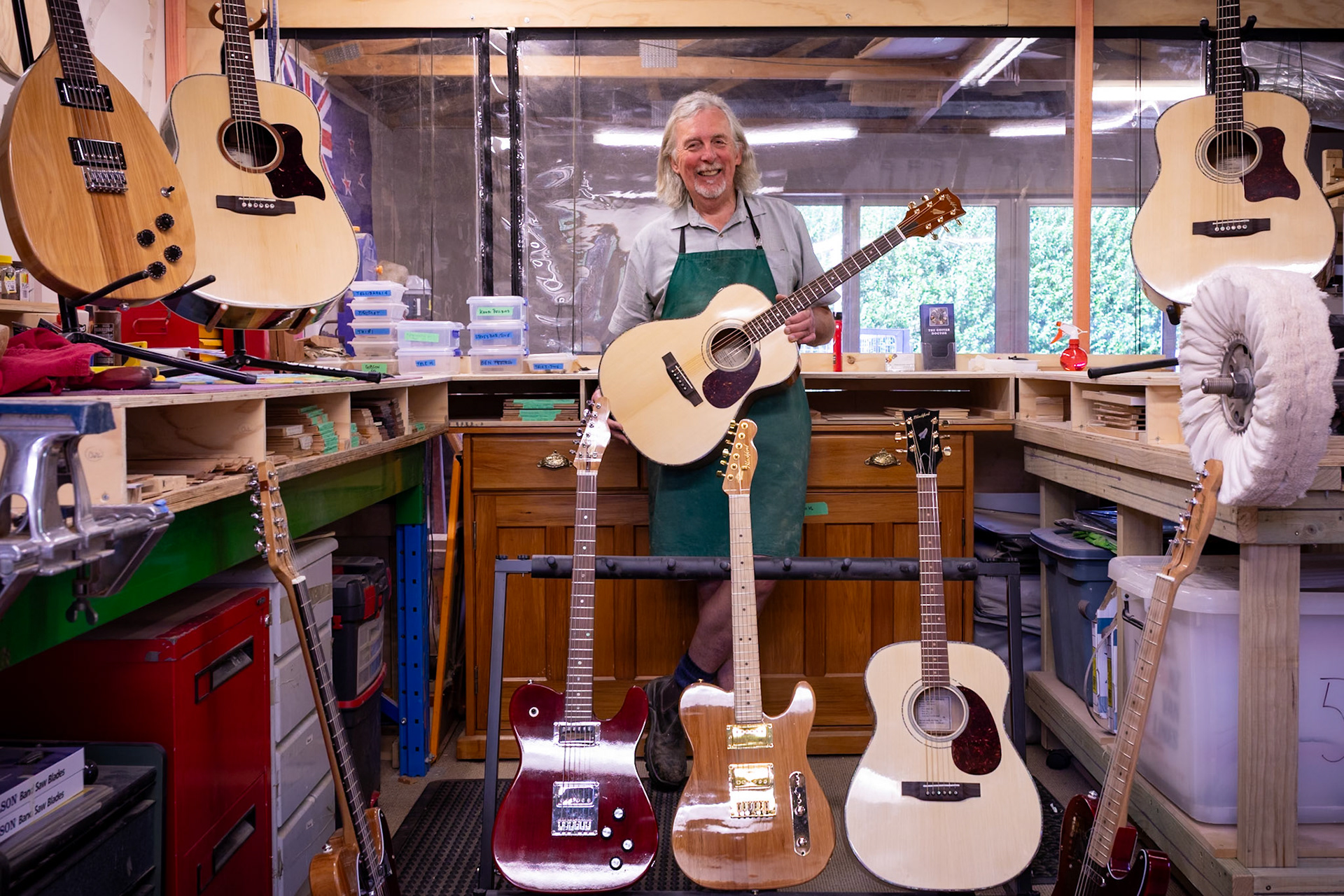 Mac, guitar man, Methven 2018