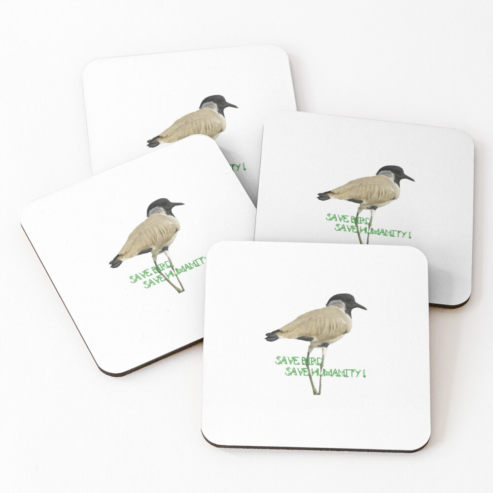 SAVE BIRD SAVE HUMANITY ! Coasters (Set of 4)