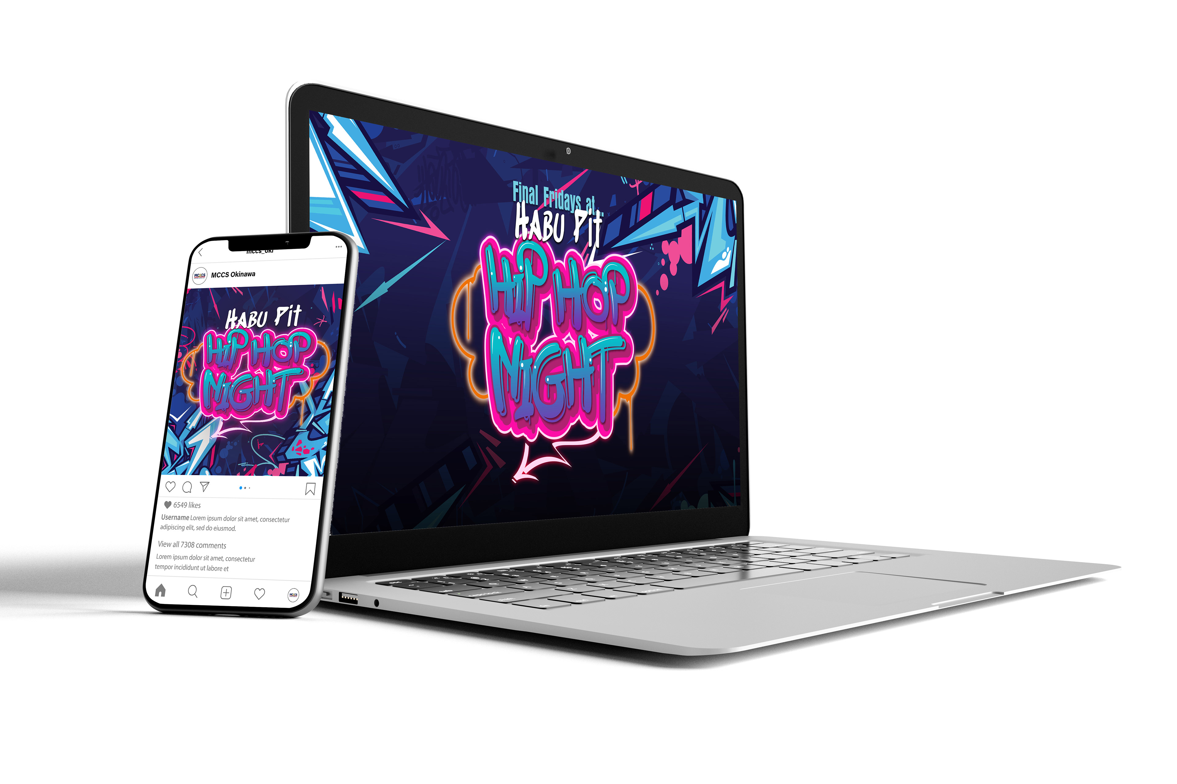 Final Friday Hip Hop Night Desktop and Mobile Carousel