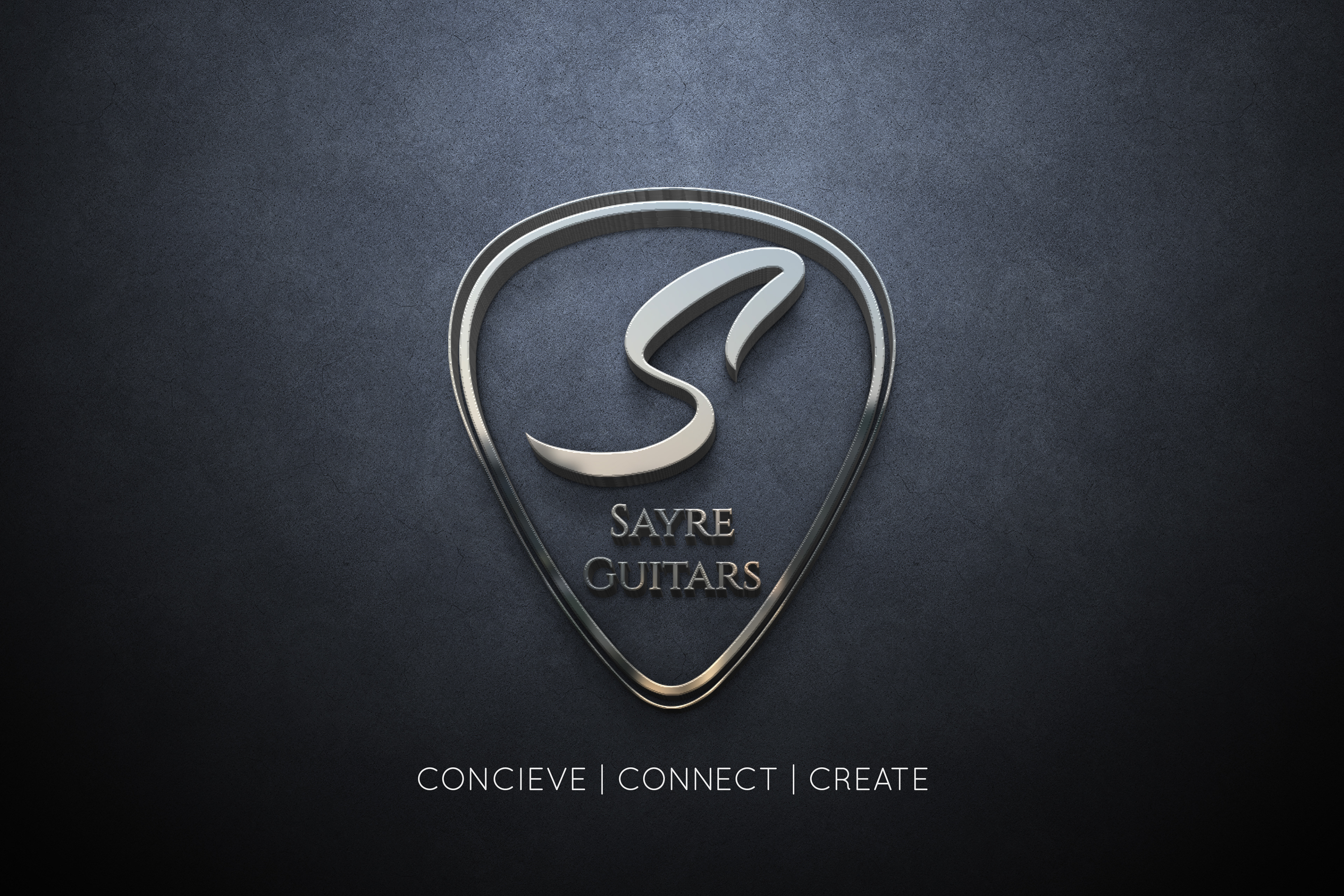 Sayre Guitars logo mockup