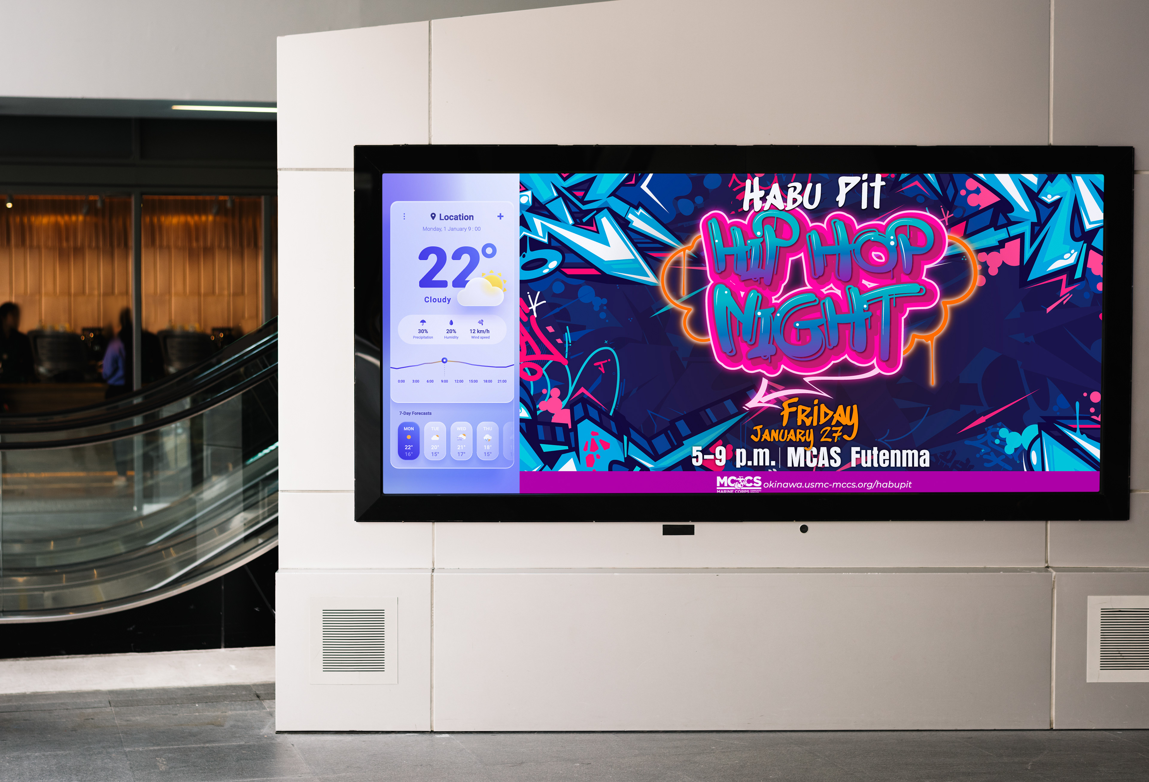 Final Friday Hip Hop Night TV Slide