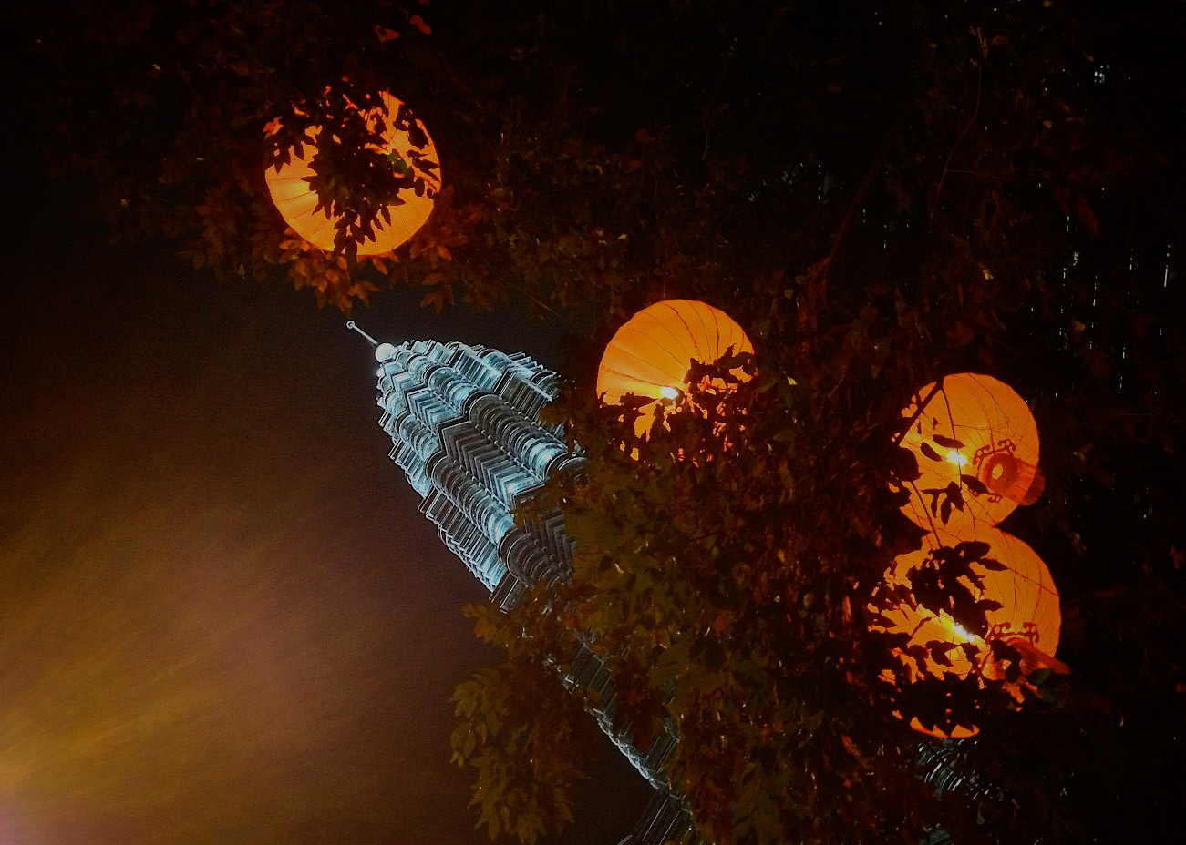 2013-02 Malaysia - KL 07: Petronas Twin Towers during Chinese New Year, Kuala Lumpur