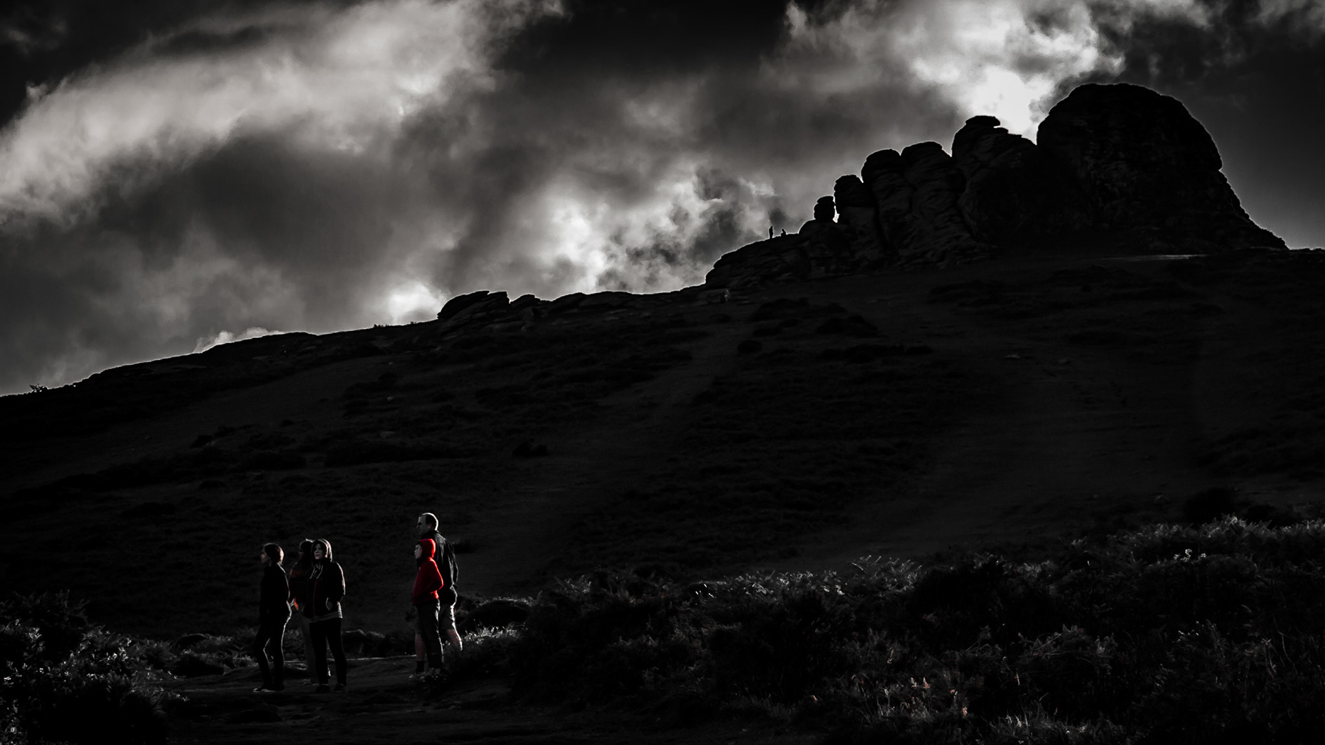 2014-07 UK - Dartmoor 33: Haytor at sunset, Dartmoor National Park