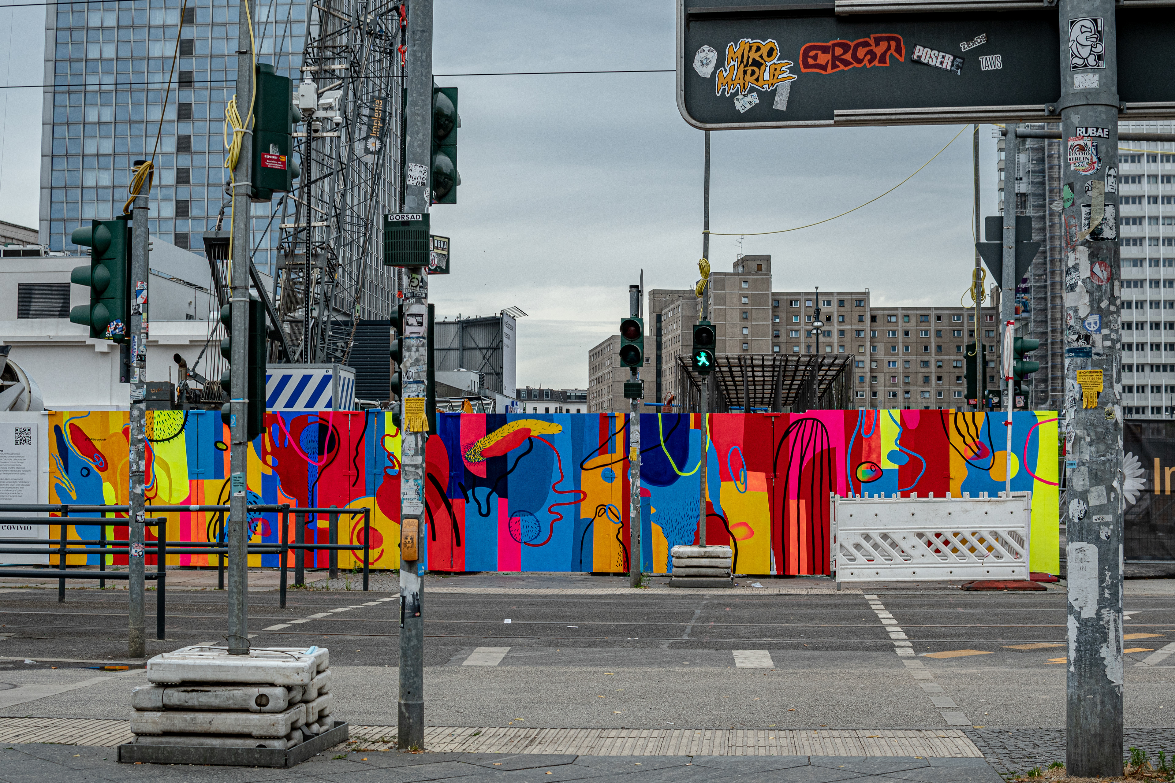 colour in the midst of grey