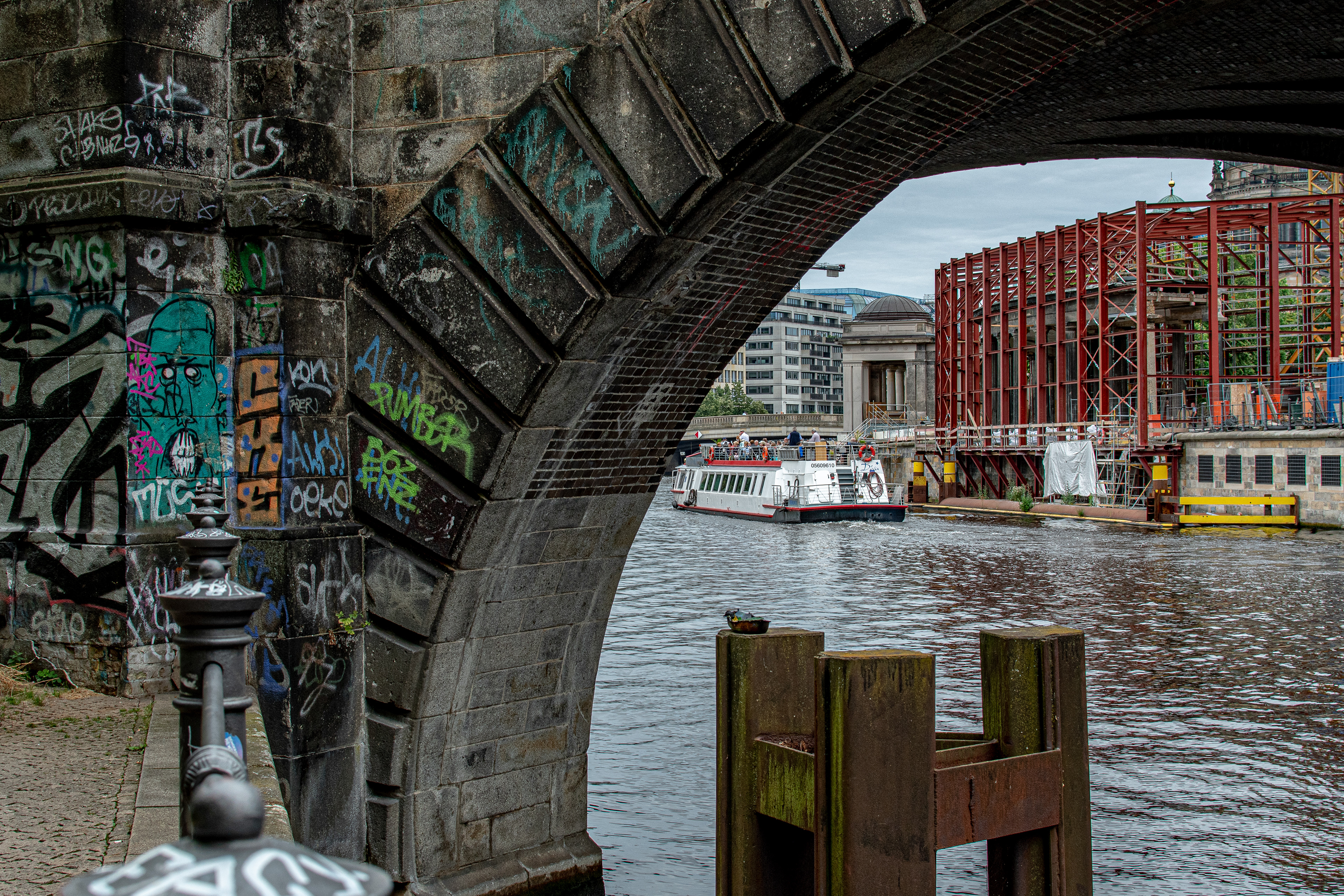 river, museum and street art