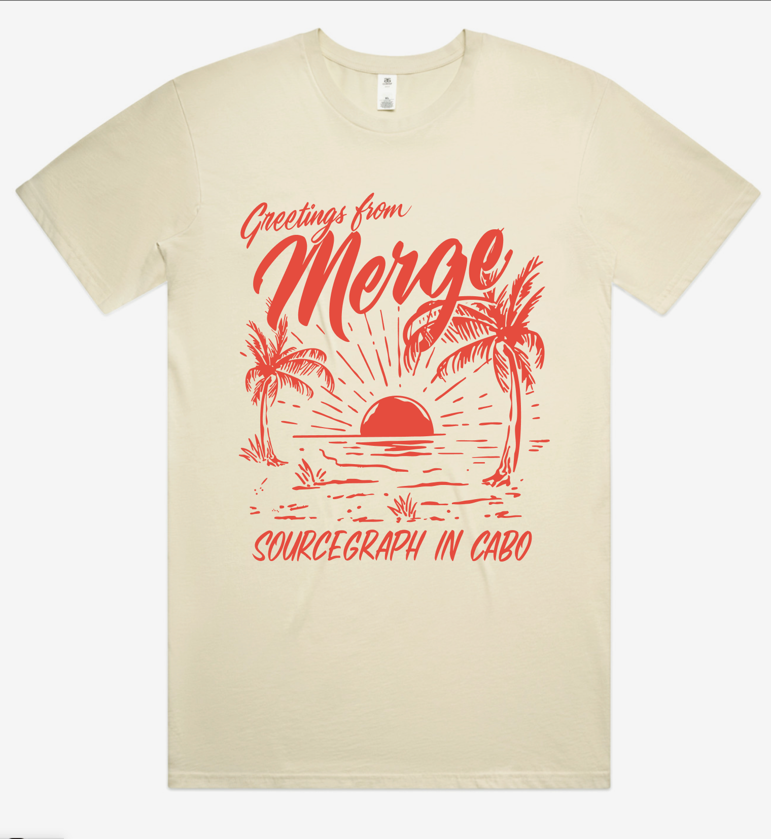 custom event tee (partnered with brush letterer)