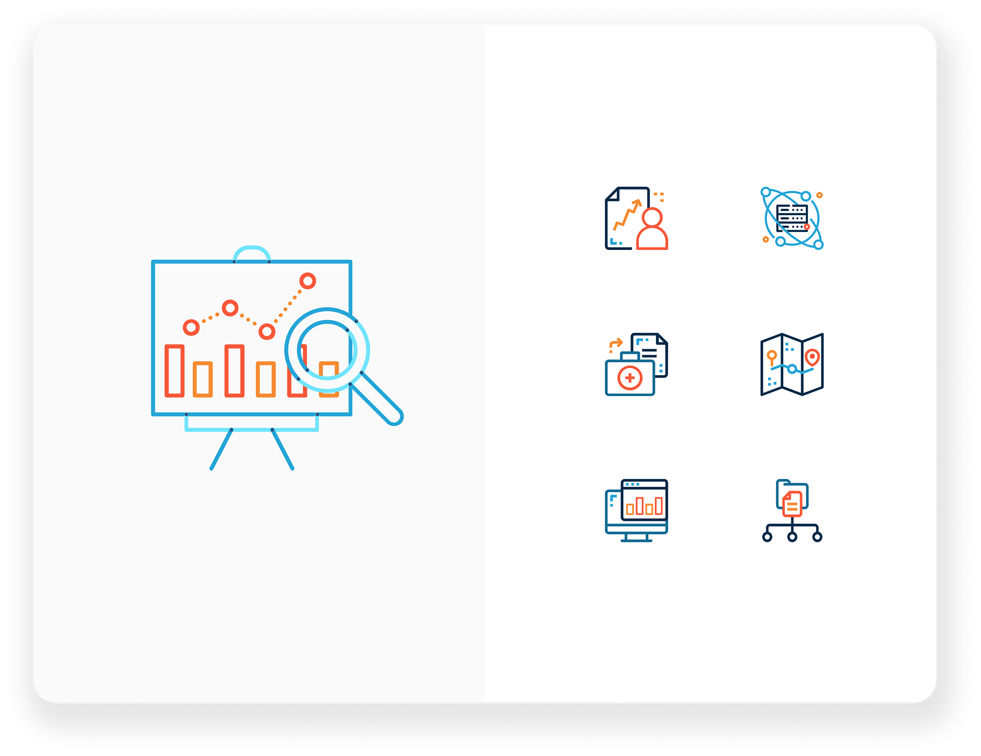 Custom illustrations and icons