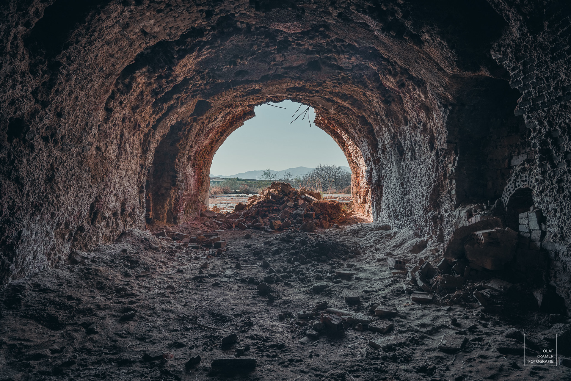 Andalusië: voormalige baksteenfabriek, tunneloven