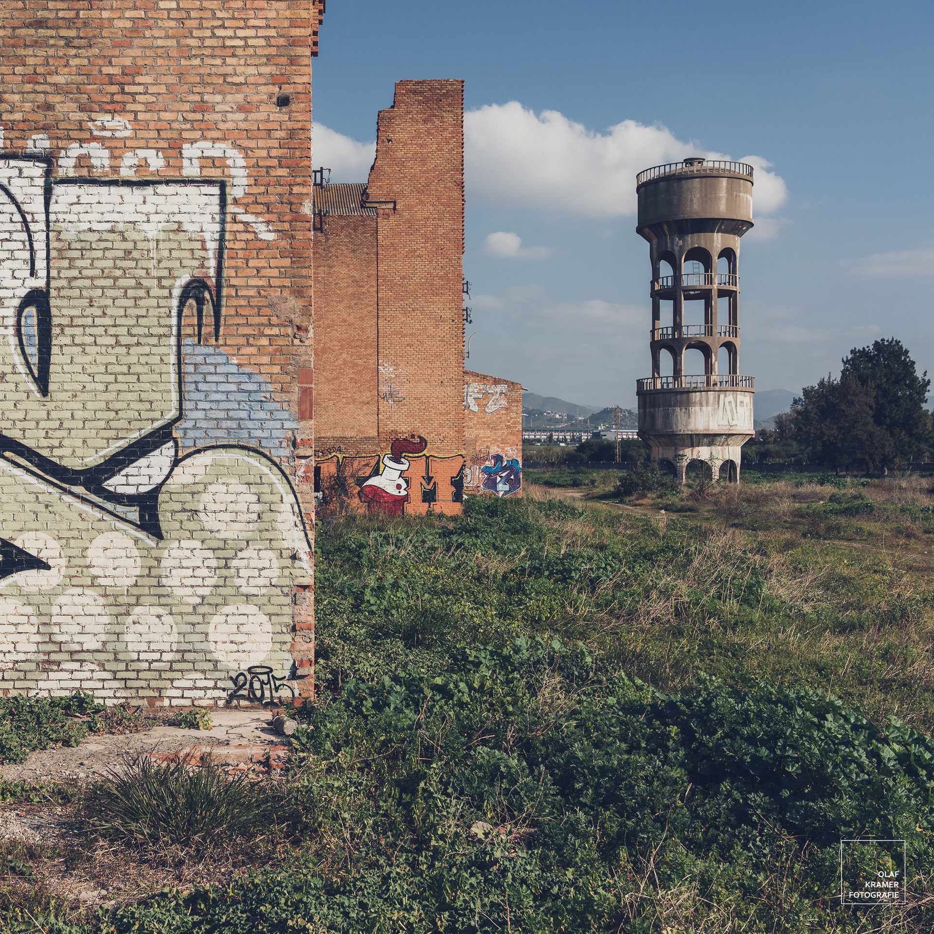 Andalusië: verlaten watertoren.