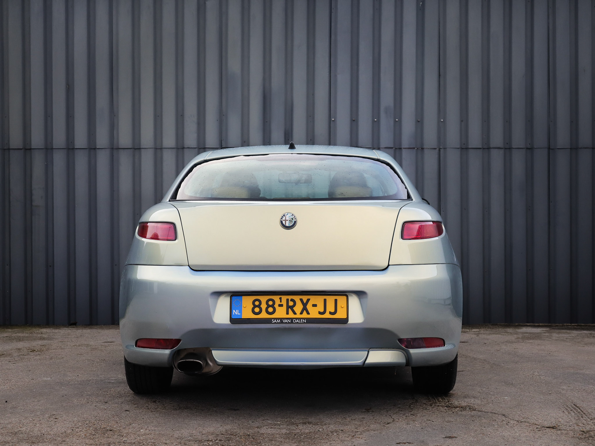Achteraanzicht van Alfa Romeo
