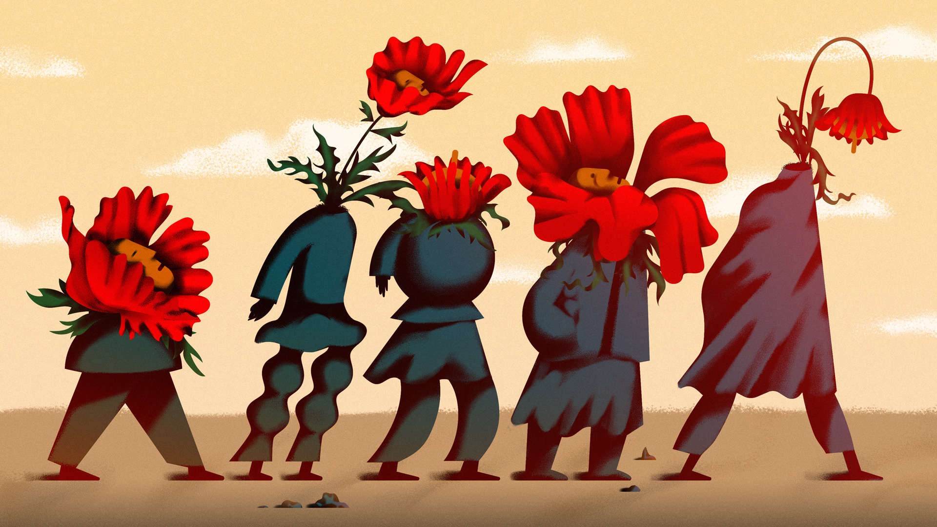 Illustration for a review of Goethe's book "Wilhelm Meister's Apprenticeship"