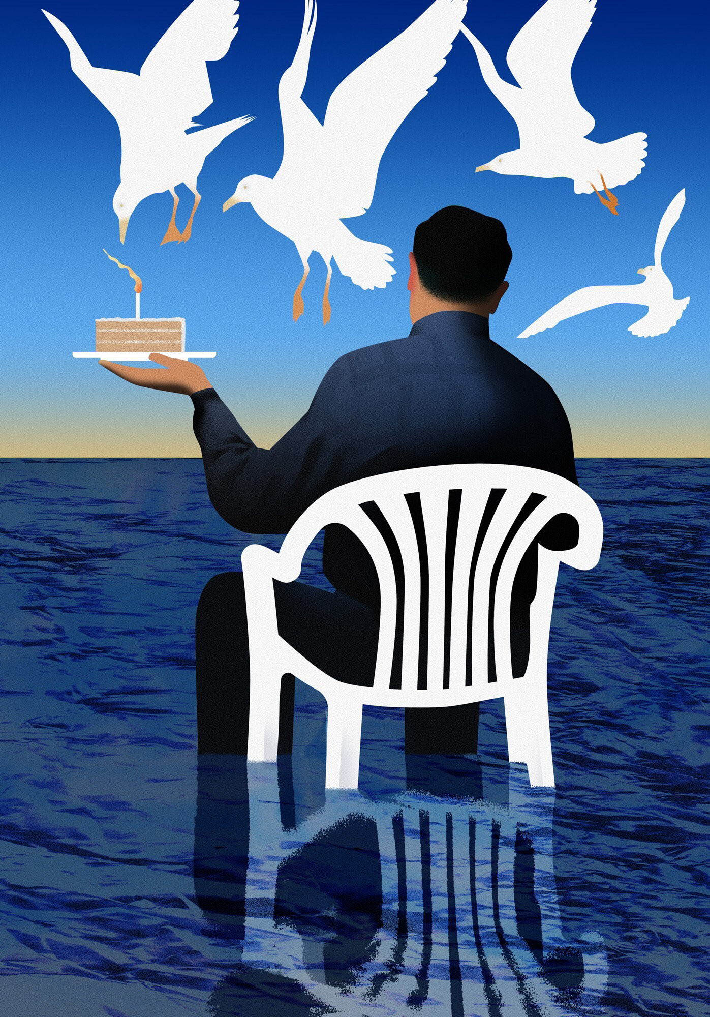 Illustration for a short story about a sailor living with dementia.